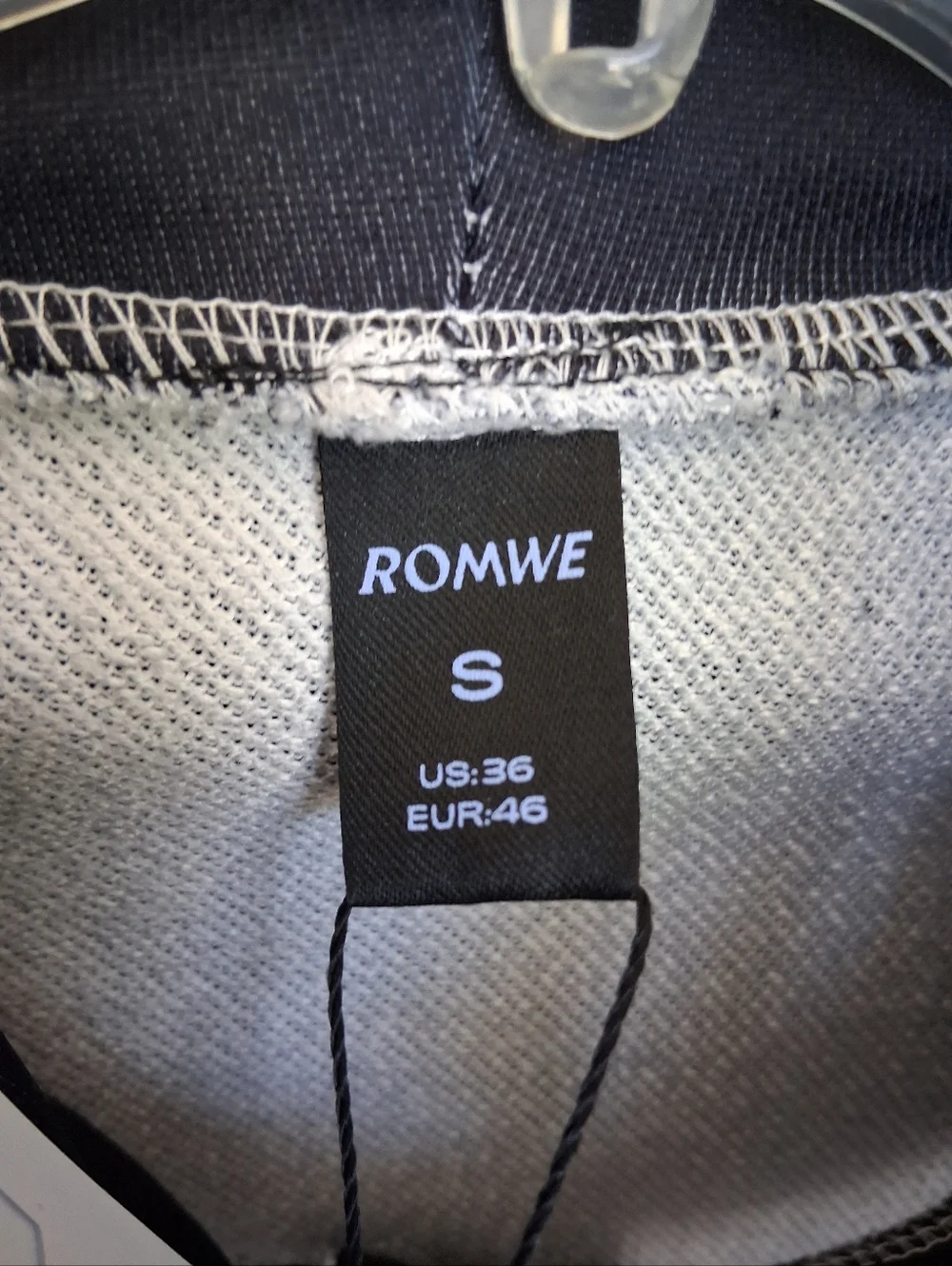Romwe Black Spike Hooded Full Zip-Up Jacket Skeleton Graphic Print Men's Size S - Picture 2 of 10